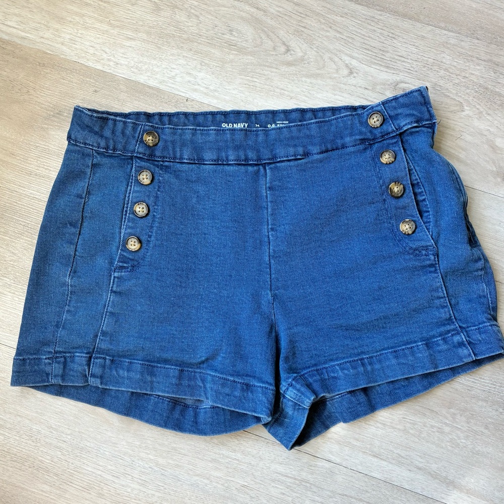 Old Navy Women's Denim Button-Detail Shorts